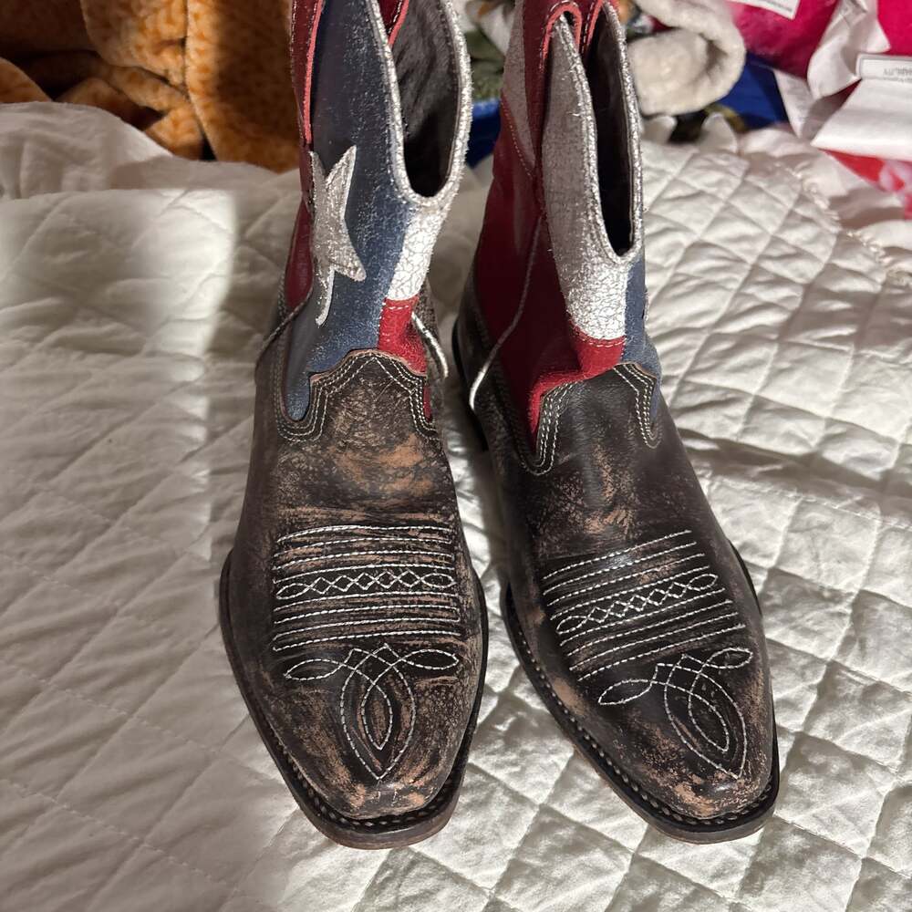 Roper Women's American Beauty Flag Cowboy Boots